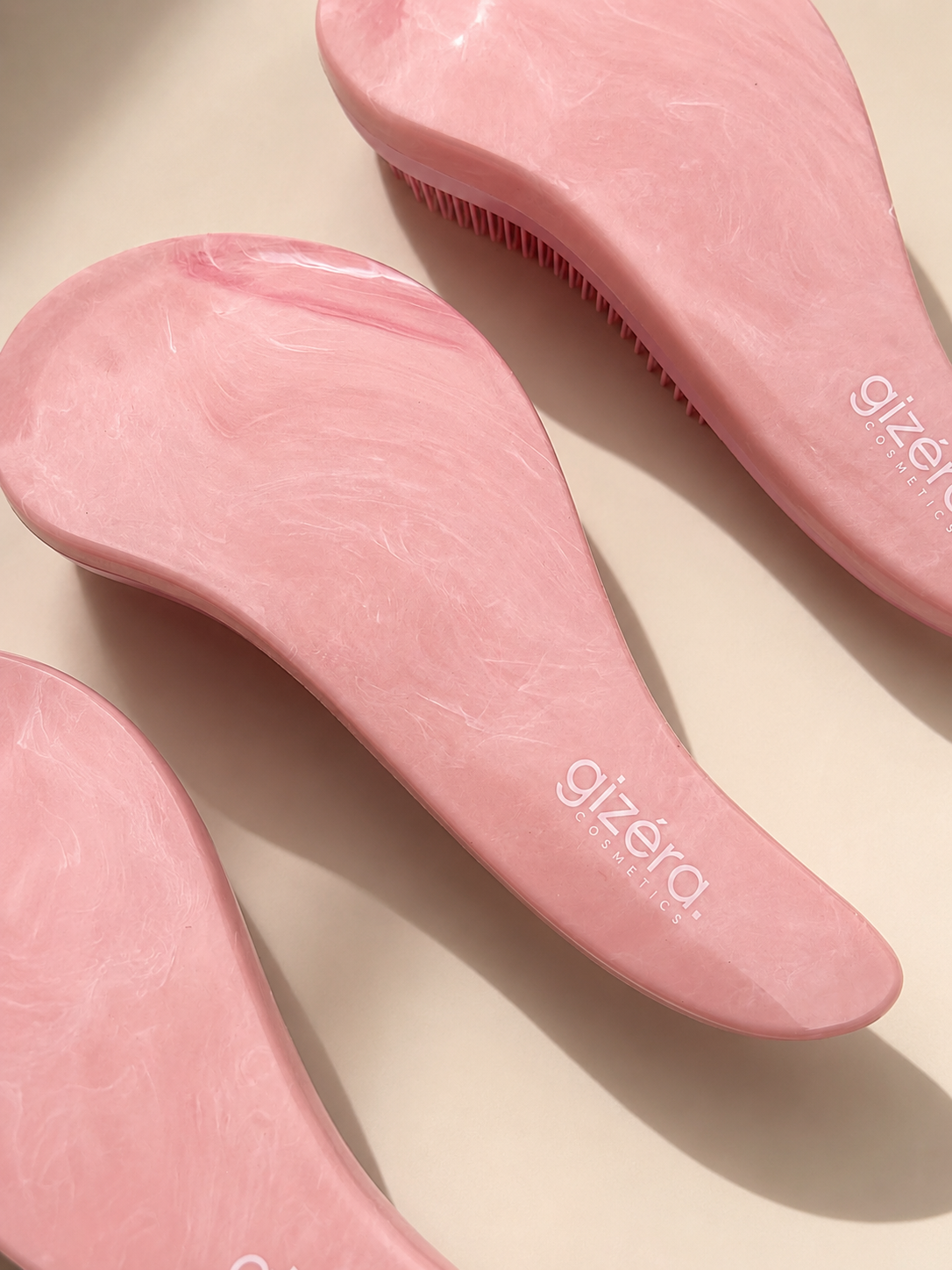 Detangling Hair Brush – Pink Marble